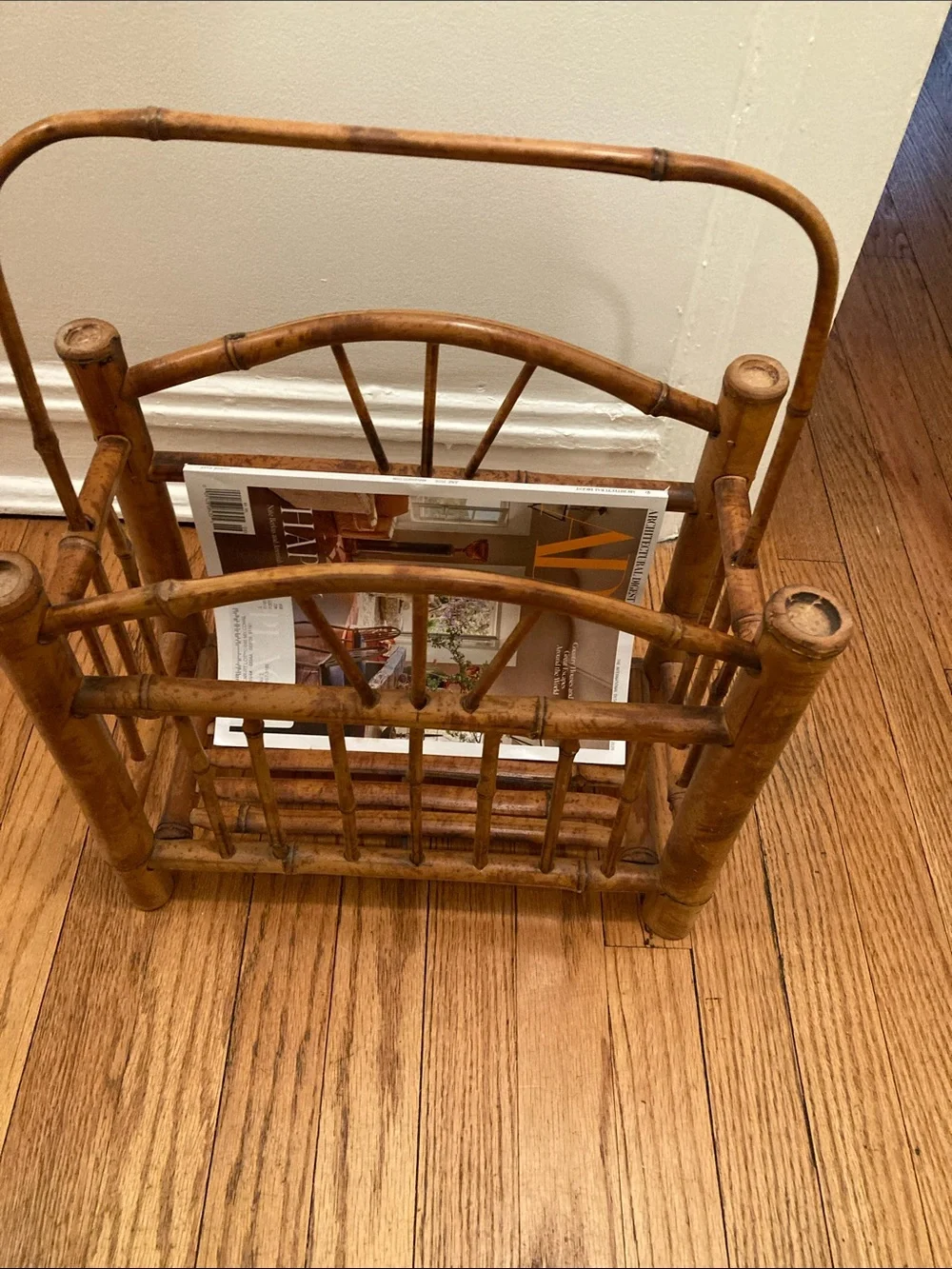 Fabulous 1920 -1930 original bamboo magazine rack